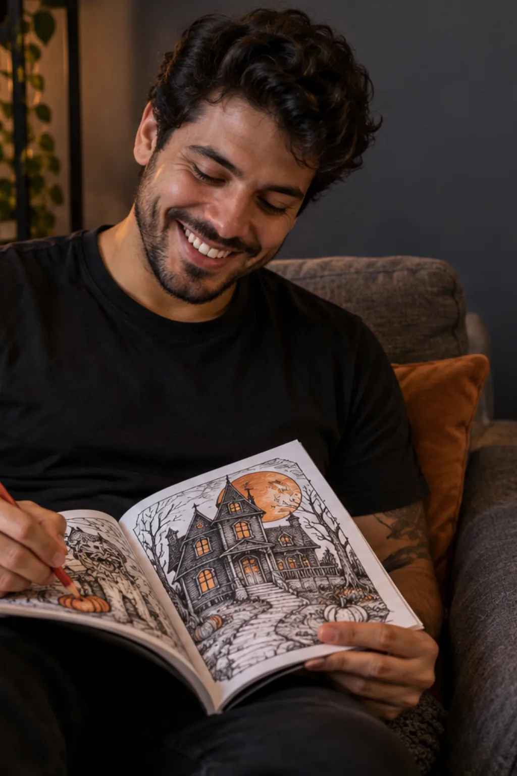 livro de colorir — exemplo criado na Desenhos pra Colorir
