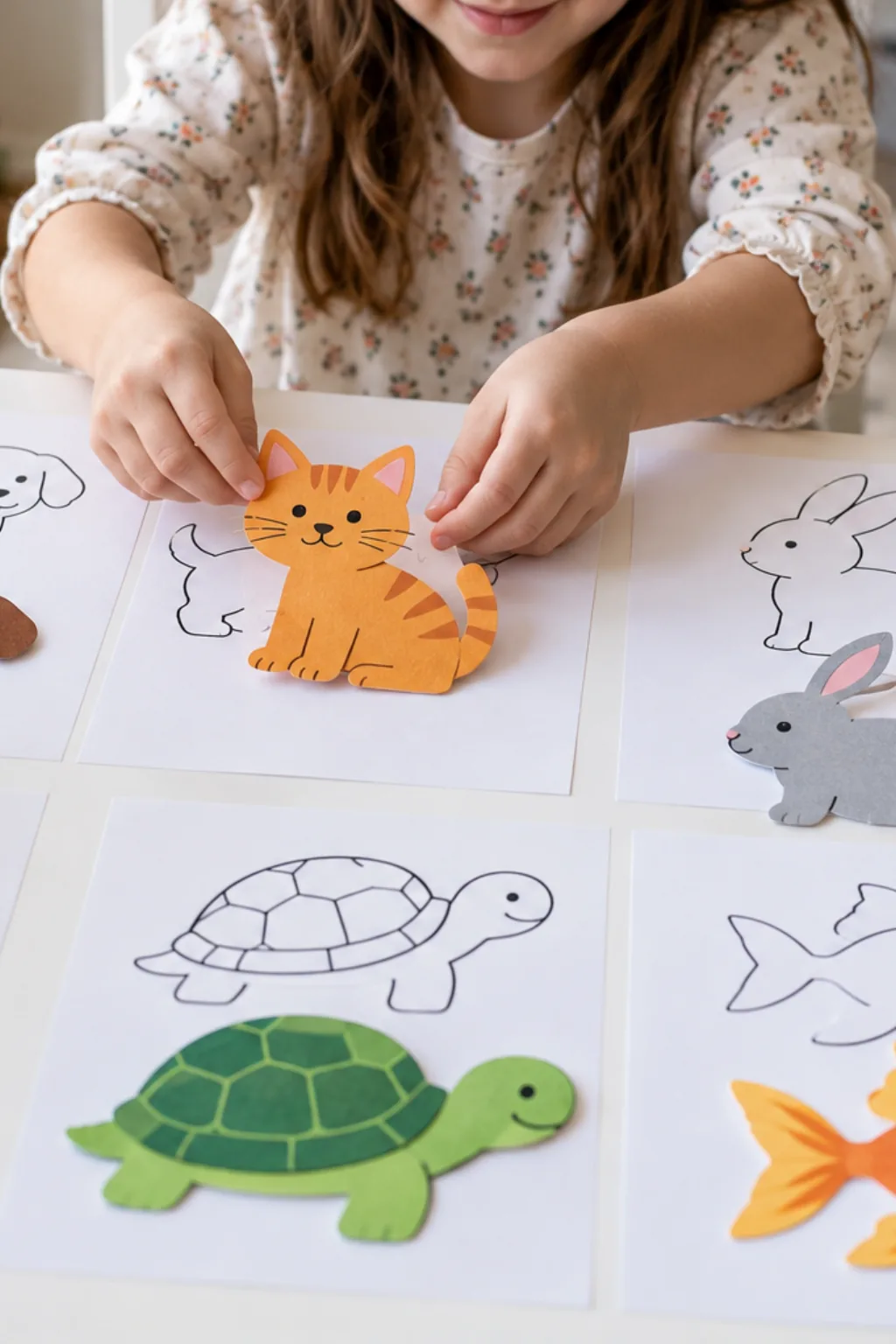 Moldes de Animais Domésticos para Imprimir - Depois