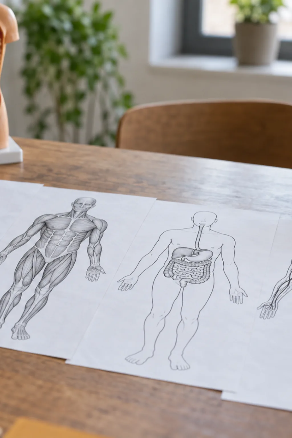Moldes do Corpo Humano para Imprimir - Depois