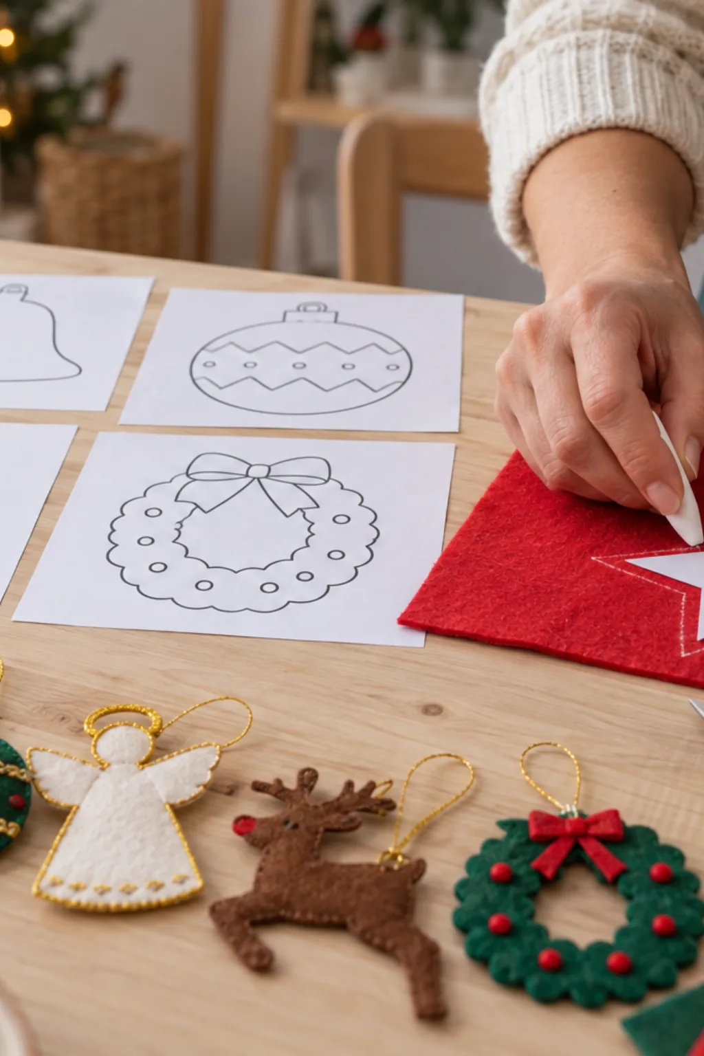 Moldes de Enfeites de Natal para Imprimir - Depois