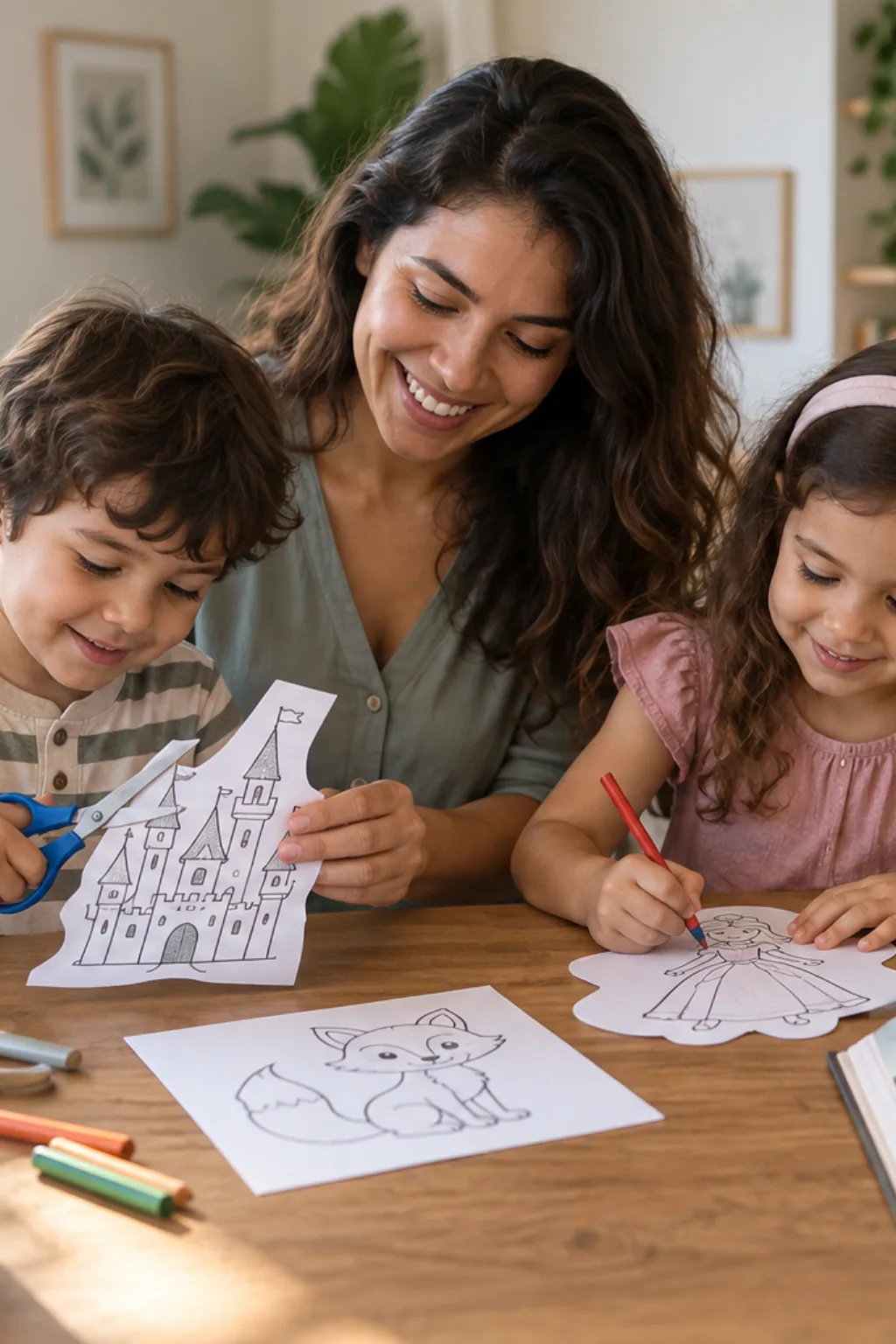 moldes para imprimir — exemplo criado na Desenhos pra Colorir