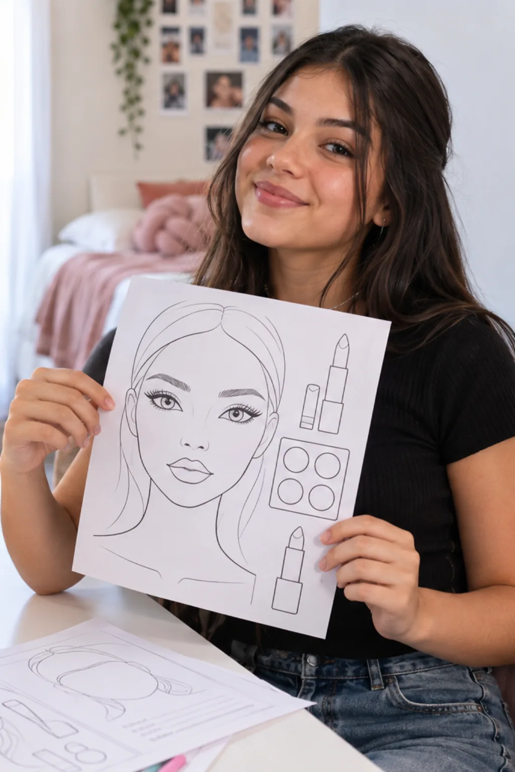 moldes para imprimir — exemplo criado na Desenhos pra Colorir