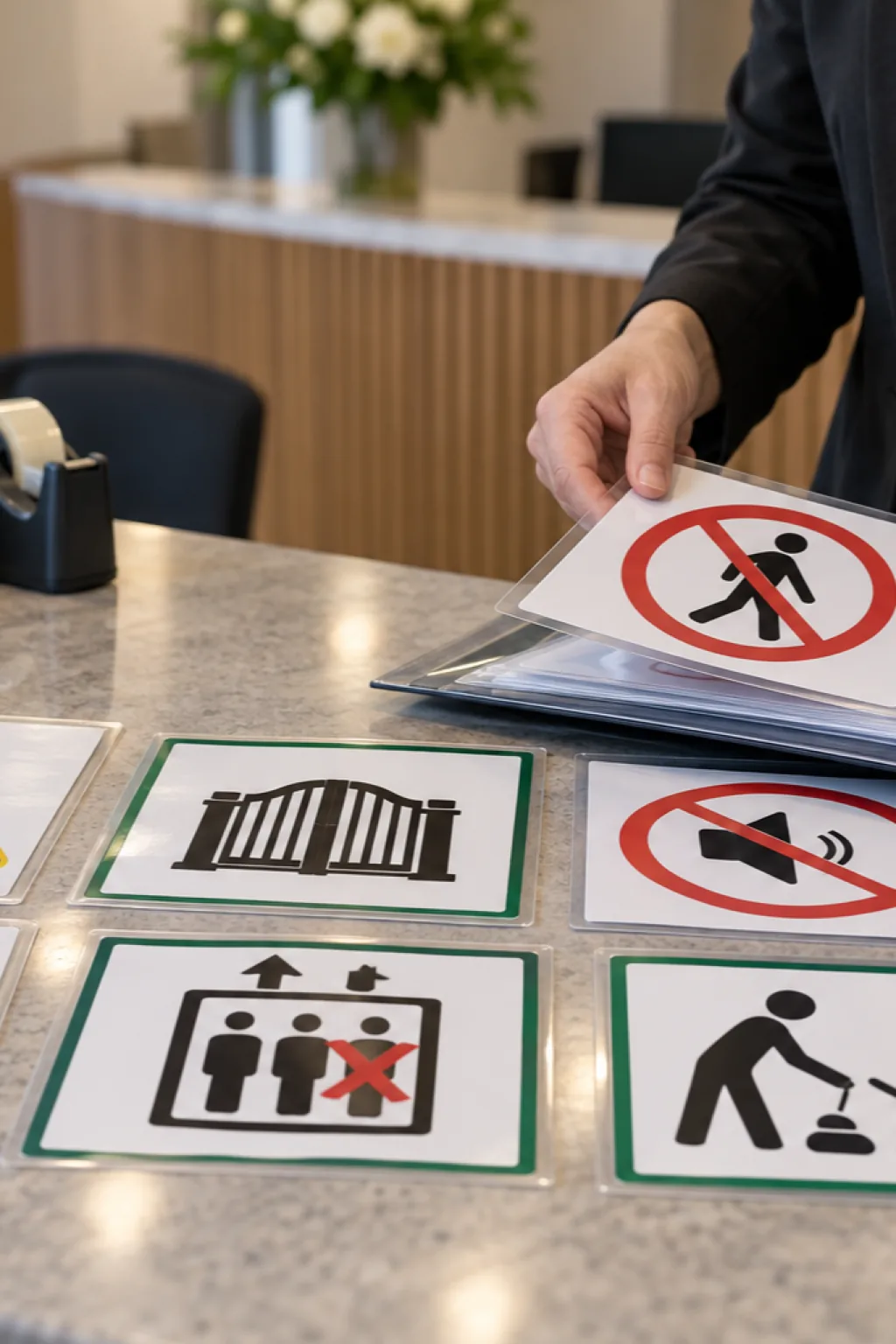Moldes de Placas de Aviso para Imprimir - Depois