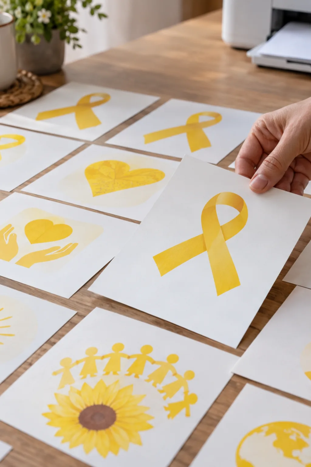 Moldes de Setembro Amarelo para Imprimir - Depois