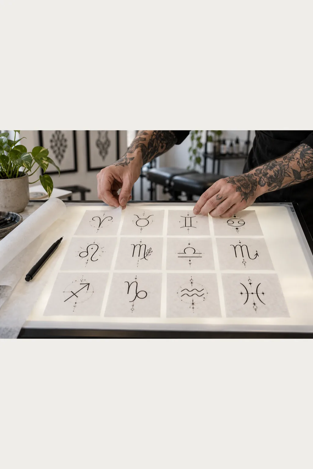 Moldes de Símbolos dos Signos para Imprimir - Depois