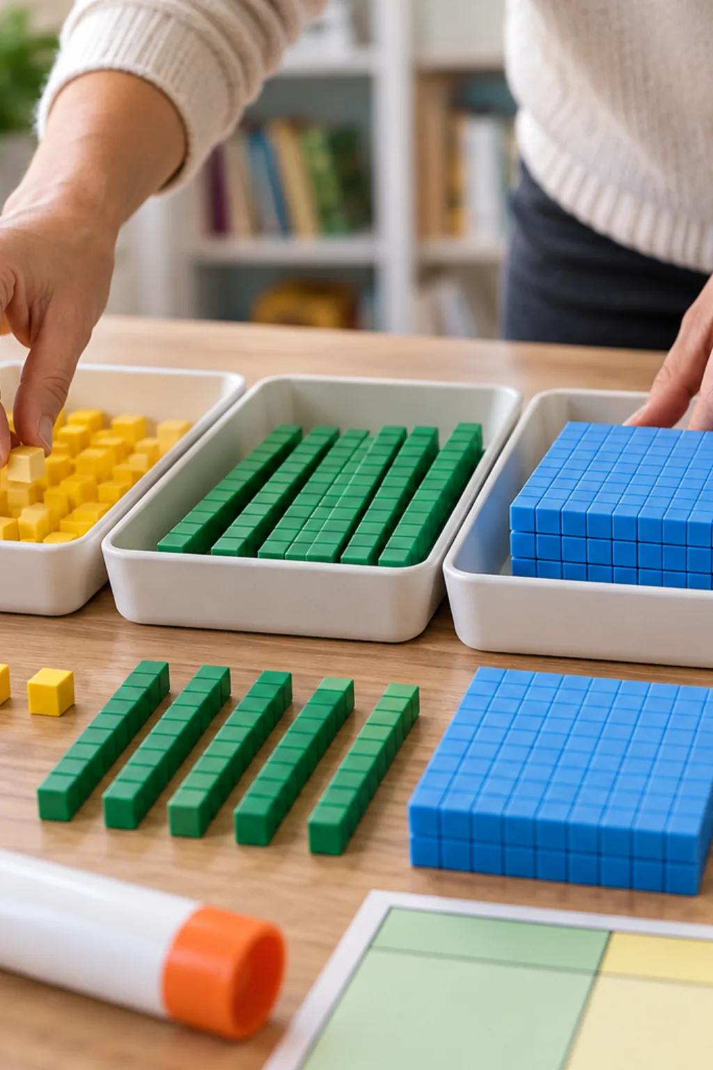 Moldes do Sistema de Numeração Decimal para Imprimir - Depois