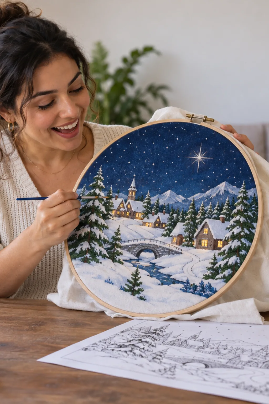 riscos para pintura em tecido — exemplo criado na Desenhos pra Colorir