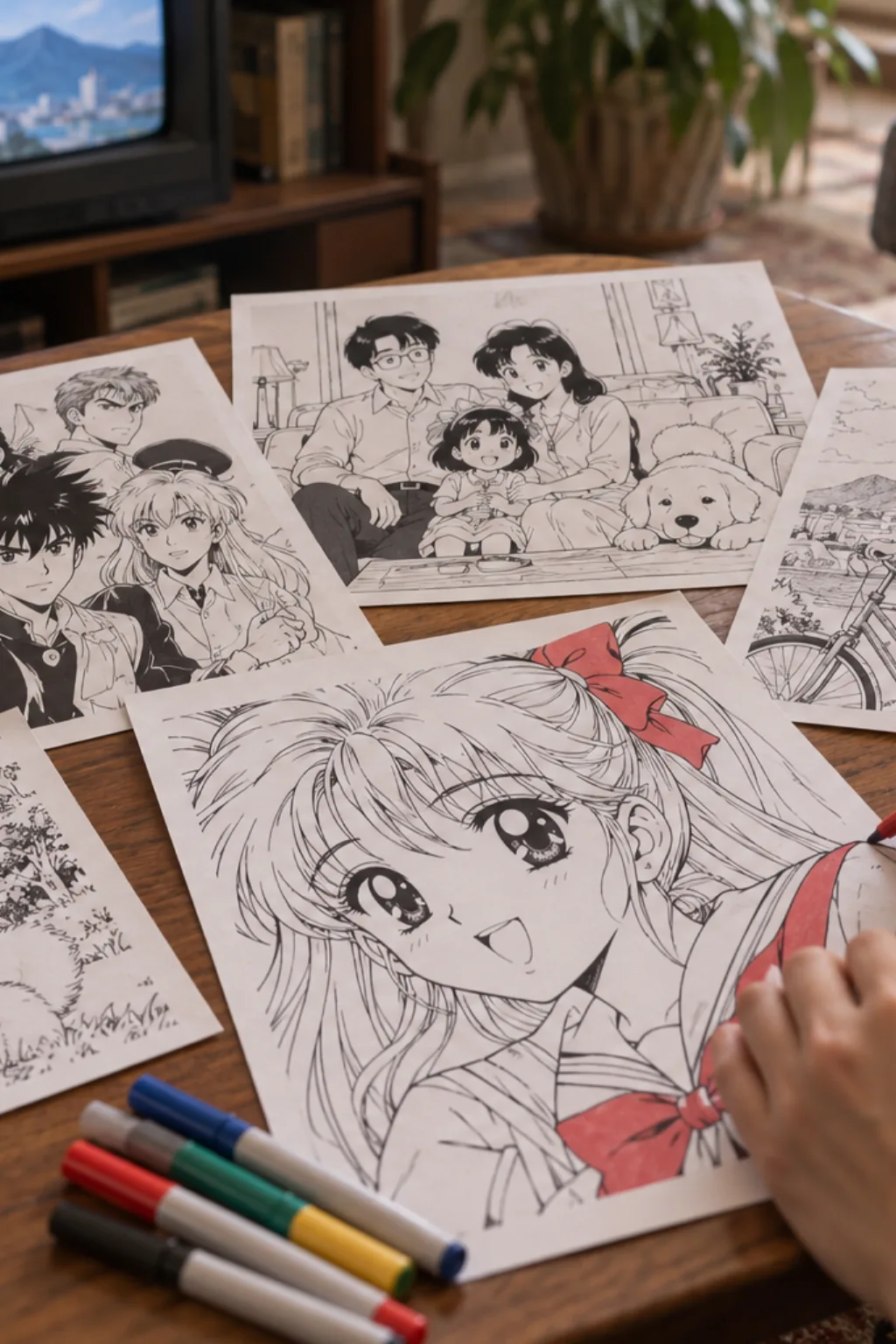 Transformar Foto em Desenho de Anime Antigo - Depois