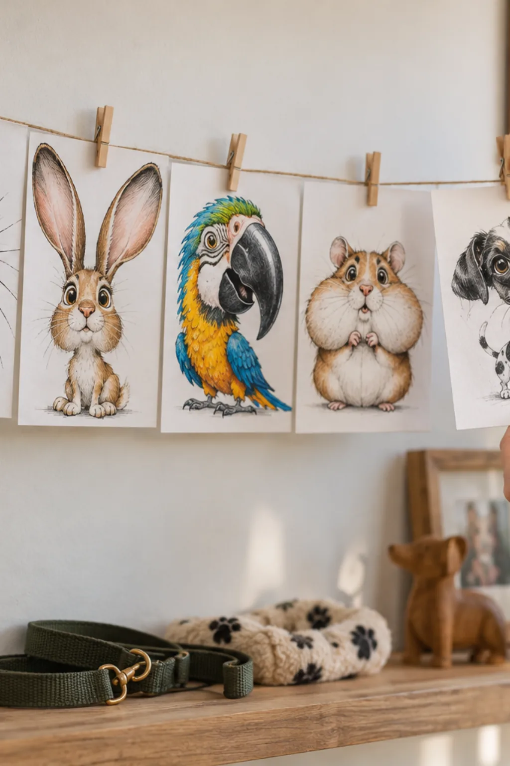 Transformar Foto em Desenho de Caricatura de Animais - Depois