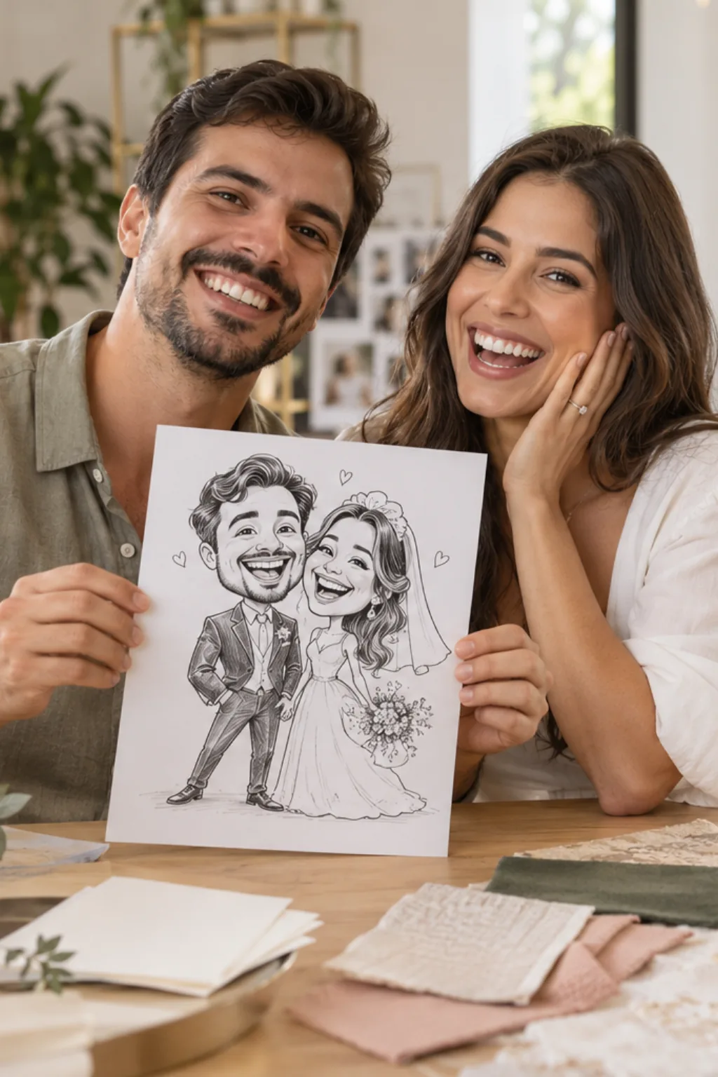 transformar foto em desenho — exemplo criado na Desenhos pra Colorir