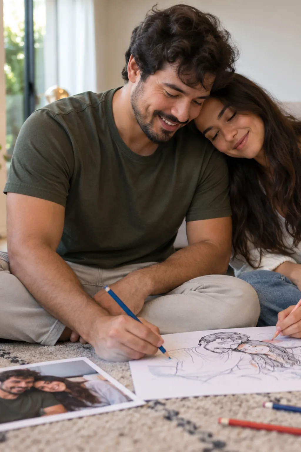 transformar foto em desenho — exemplo criado na Desenhos pra Colorir