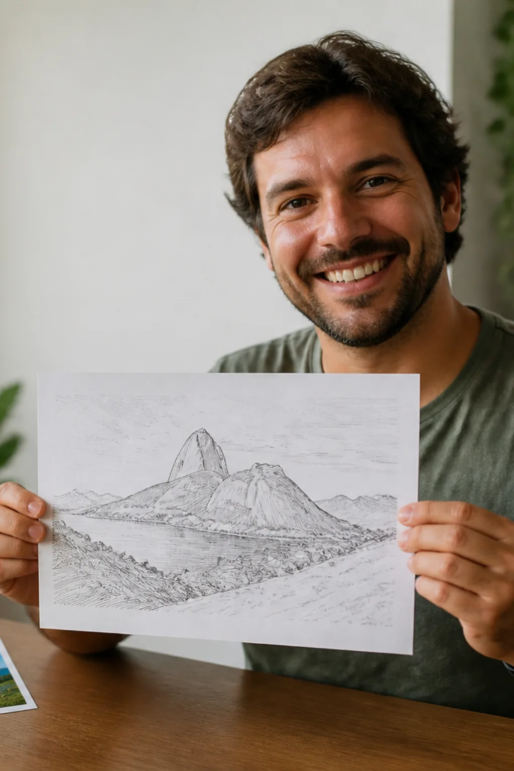 Transformar Foto de Paisagem em Desenho - Antes