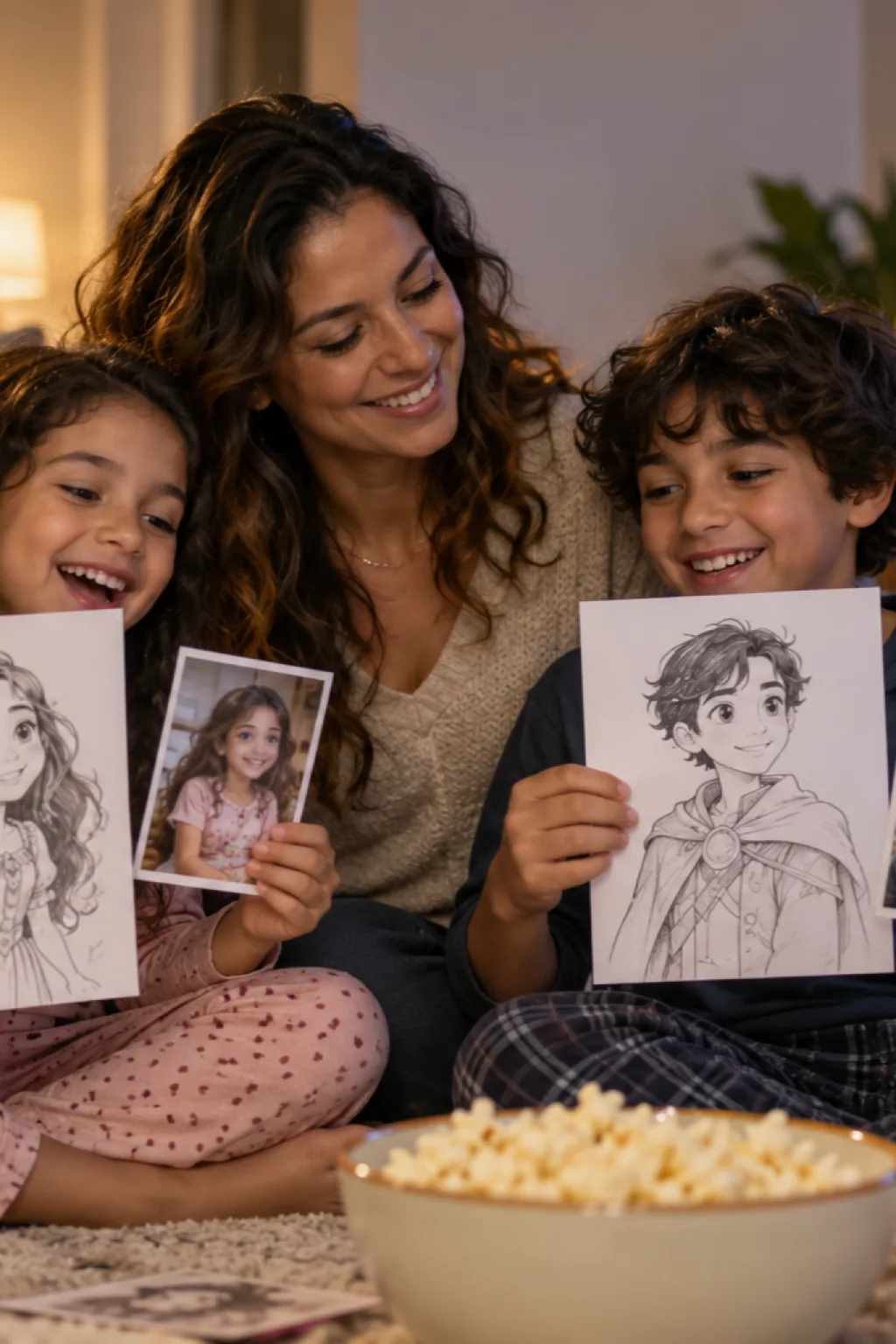 transformar foto em desenho — exemplo criado na Desenhos pra Colorir