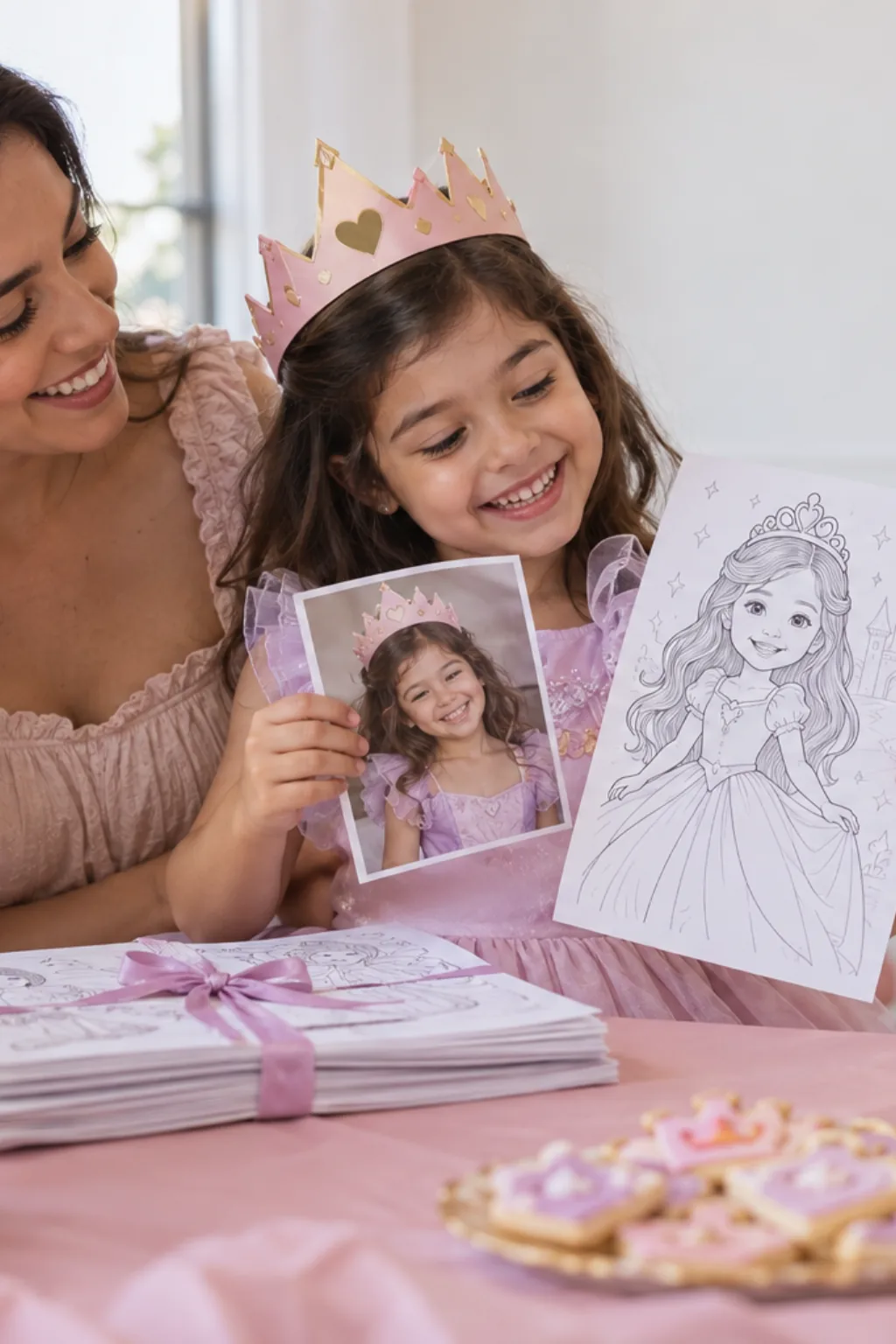 transformar foto em desenho — exemplo criado na Desenhos pra Colorir