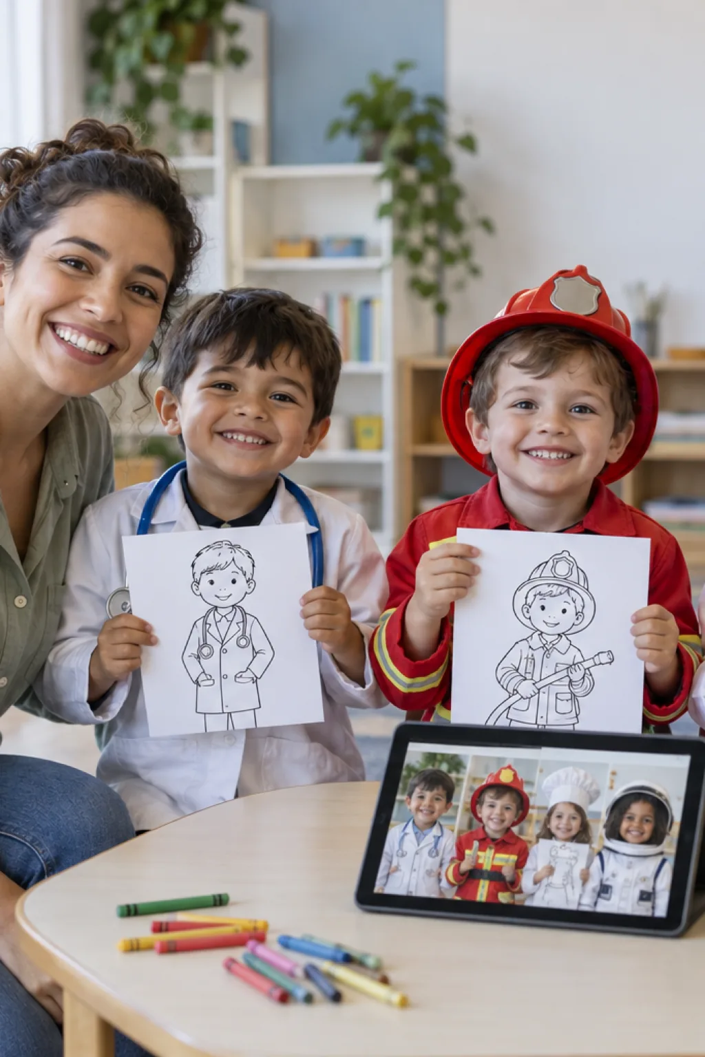 transformar foto em desenho — exemplo criado na Desenhos pra Colorir